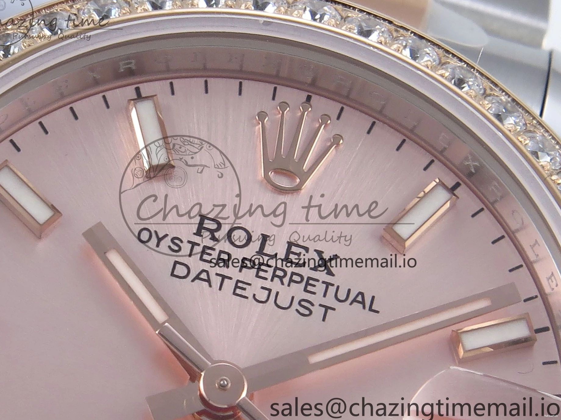 904L 2688 Oyster Dial RG Bracelet Steel SS 278381RBR DateJust Stick Diamonds RG Edition ETA on ARF 31 Bezel 1:1 Best 0415